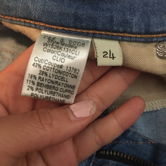 Rag and bone distressed capri jeans 24 - Picture 3 of 7